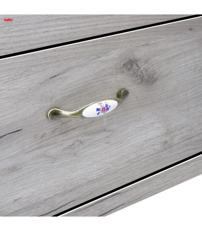 Manere Portelan floare albastra