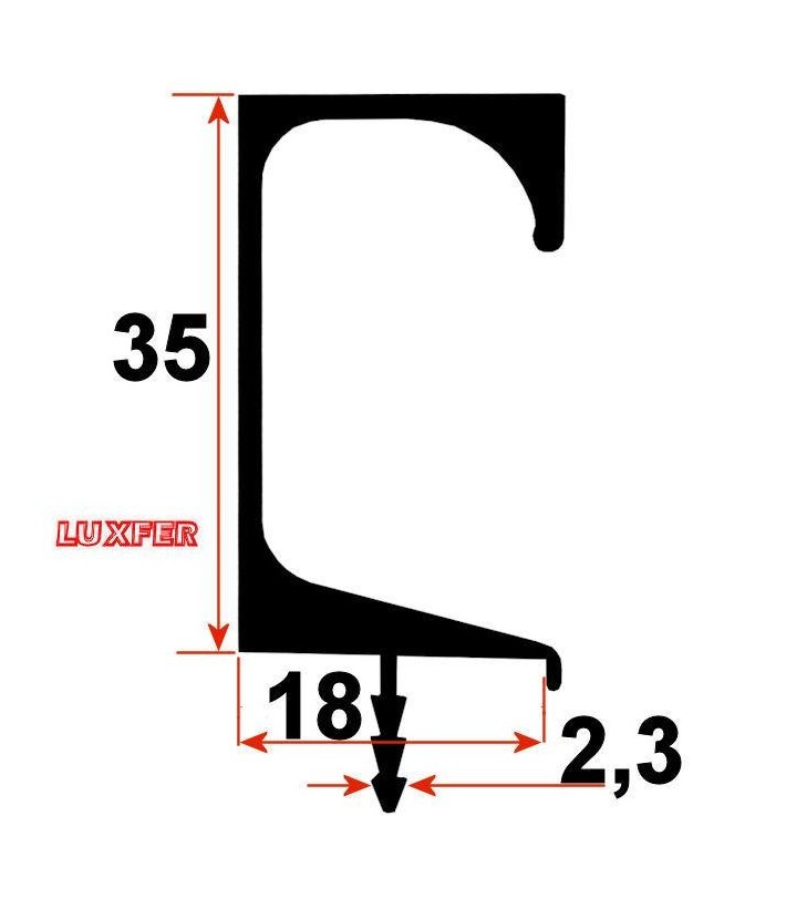 Profil aluminiu G Aluminiu
