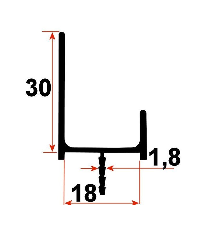 Profil aluminiu tip K