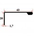 Profil aluminiu maner DF