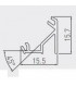 Profile banda led aluminiu de colt