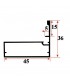 8976 / 8975 Profil aluminiu rama geam