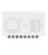 Priza incastrata 1x220V+2USB rotunda