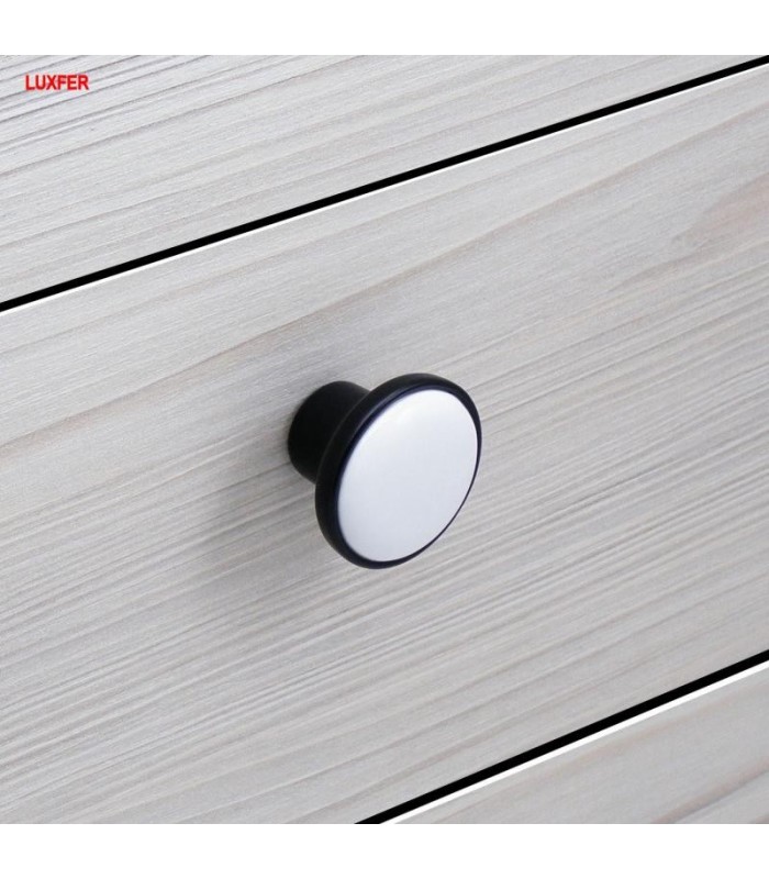 Butoni ceramica mobila  8904 negru/alb