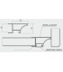 Profil banda led alb maner corp suspendat
