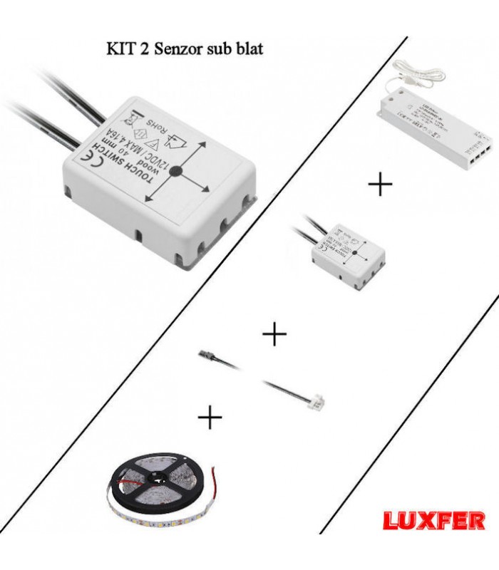 Kit 2 senzor ascuns sub blat