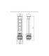 Priza blat argintie 3x220 V+2USB
