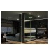Profil led negru incastrat