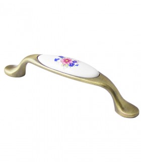 Manere Portelan floare albastra