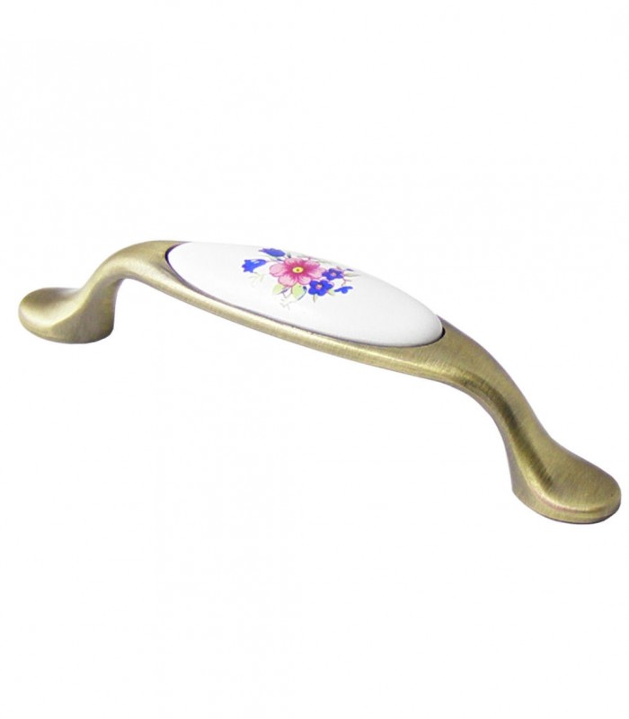 Manere Portelan floare albastra