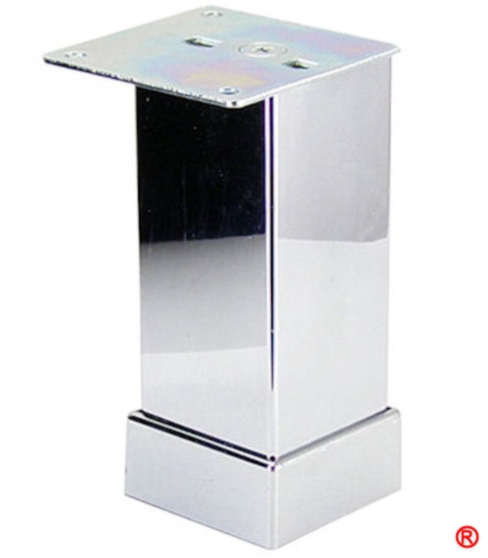 Picior reglabil mobilier 40x40 Crom