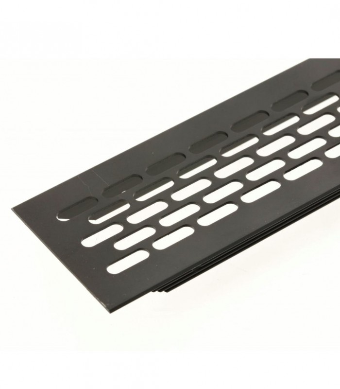 Grila aerisire mobila neagra