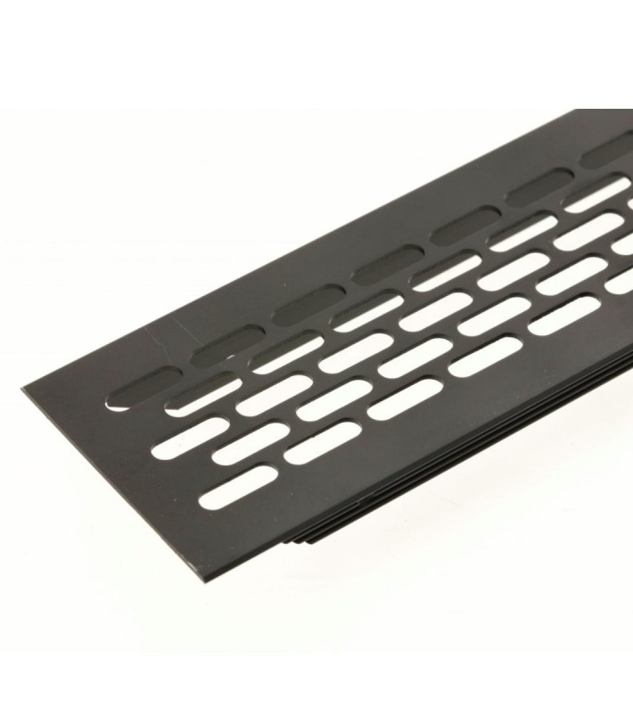 Grila aerisire mobila neagra