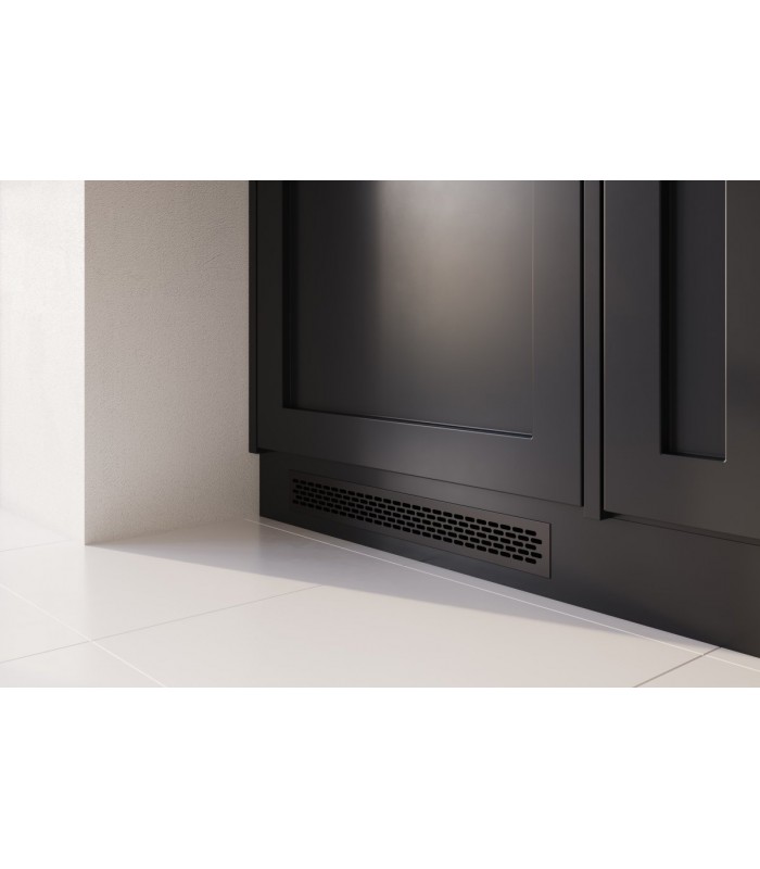 Grila aerisire mobila neagra