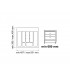 Organizator tacamuri sertar Gri Orion 60 cm