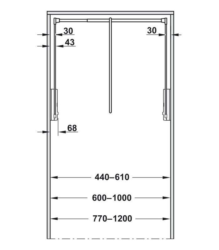 Bara haine telescopica 10 kg