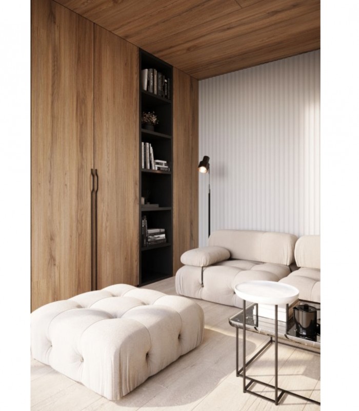Manere mobila lungi negre Gravel 1200mm