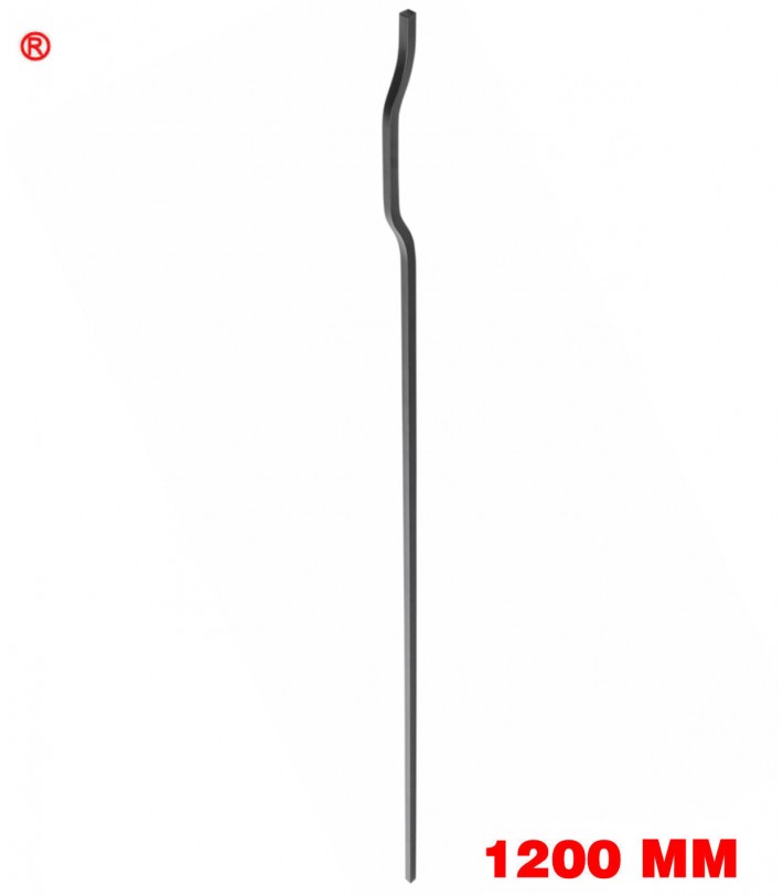 Manere mobila lungi negre Gravel 1200mm