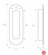 Manere ascunse Usa glisanta oval BRS