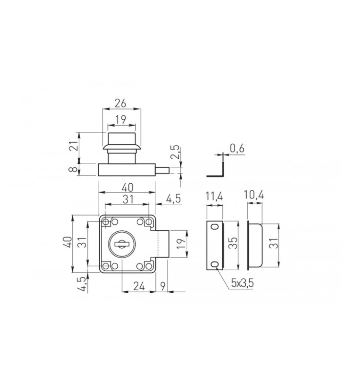 Broasca usa mobilier neagra