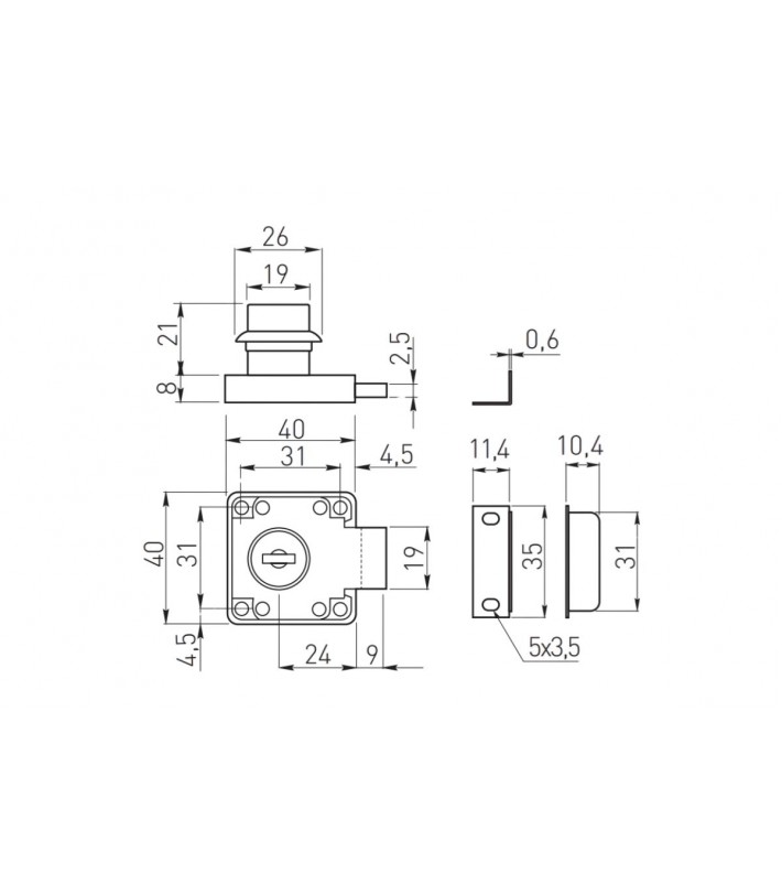 Broasca usa mobilier neagra