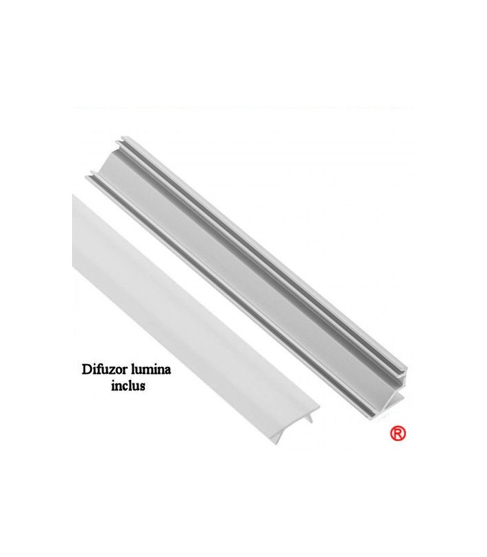 Profile banda led aluminiu de colt