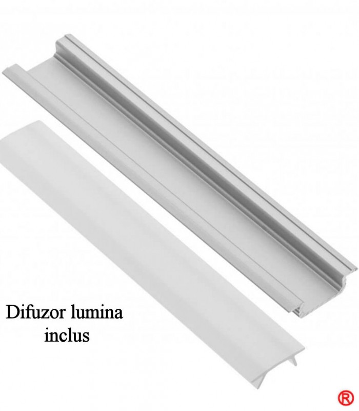 Profil aluminiu ingropat banda led
