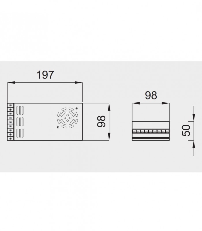Transformator 12V 350W