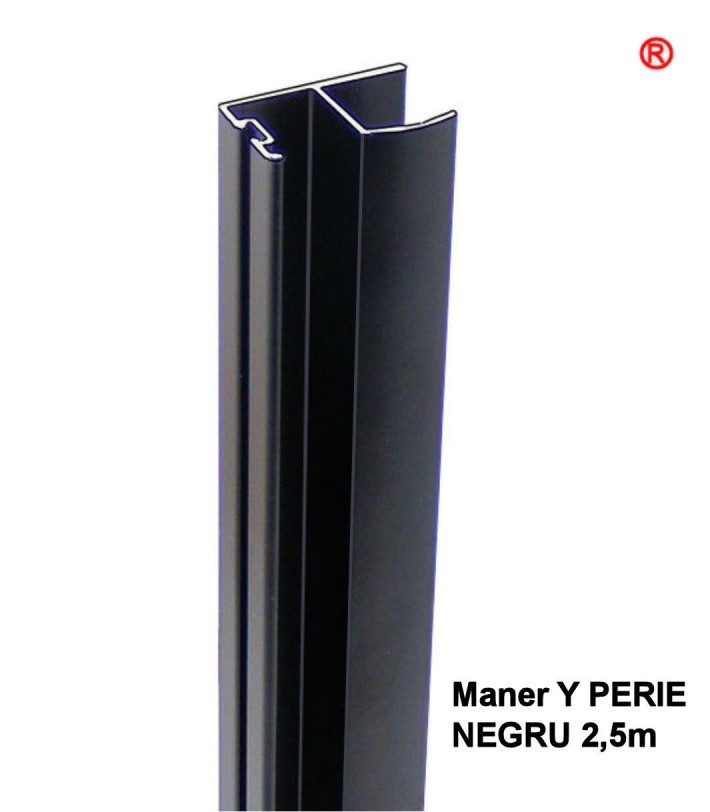Profile usi glisante Y negru
