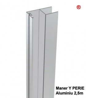 Profil maner aluminiu Y pt perie