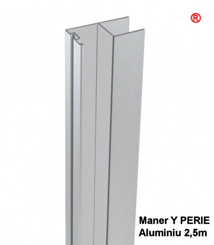 Profil maner aluminiu Y pt perie
