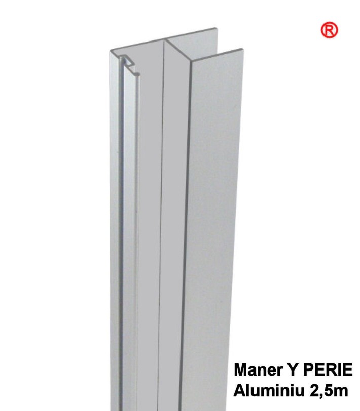 Profil maner aluminiu Y pt perie