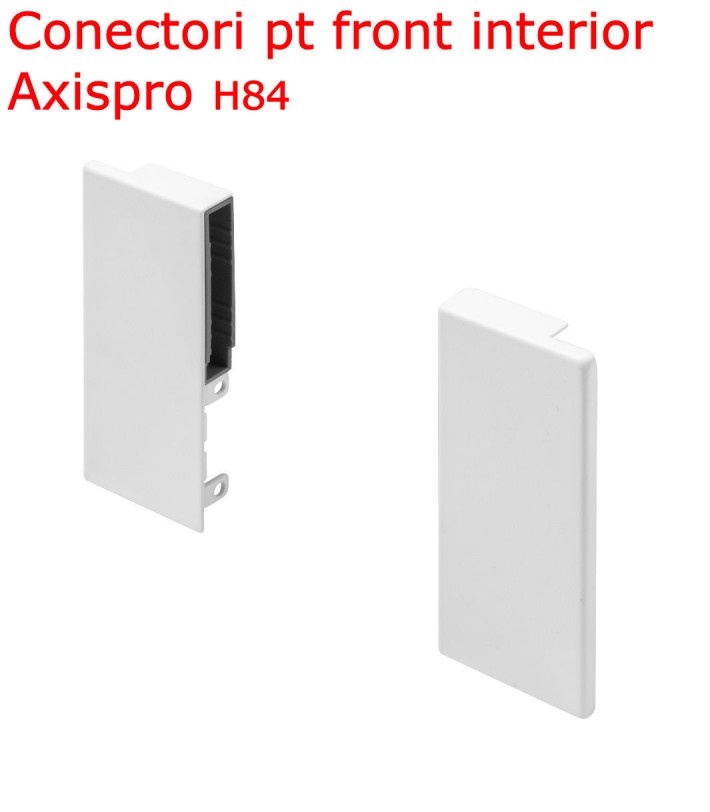 Conector front sertar interior Axispro Alb H84