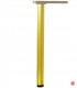 Picior metalic masa auriu 60x710