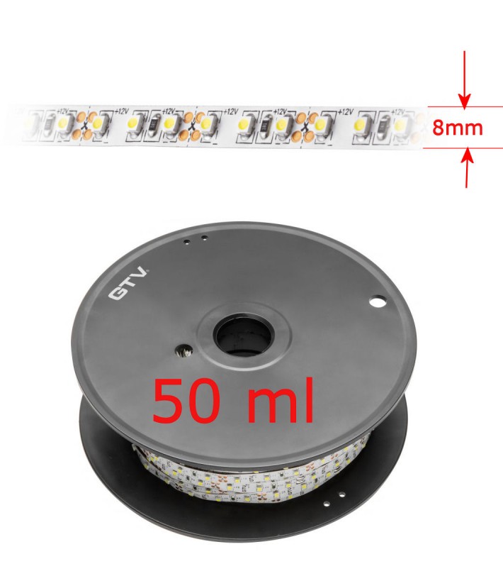 Banda led 8mm 50ml  120 leduri/m
