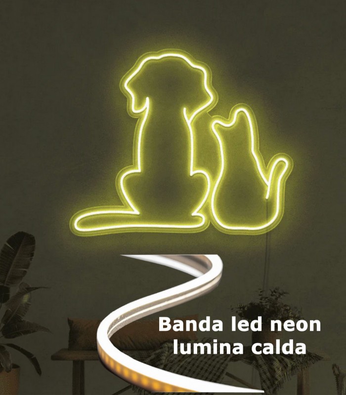 Banda led Neon lumina calda