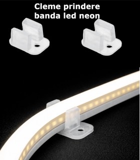 Cleme banda neon flex  (set de 2 bucati)