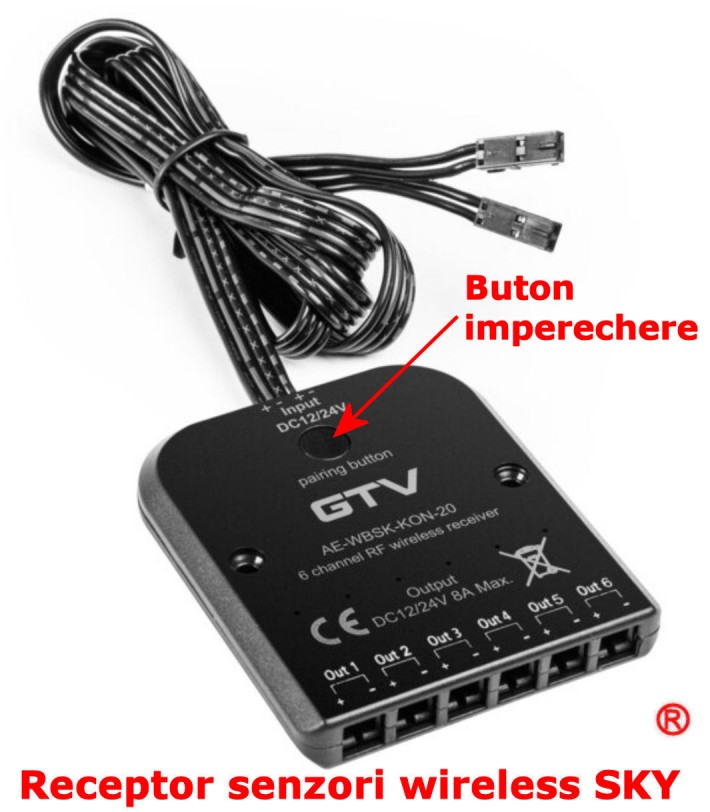Senzor atingere Banda led SKY 12V/24V WIRELESS