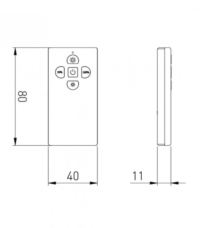 Telecomanda banda led  SKY 12V/24V