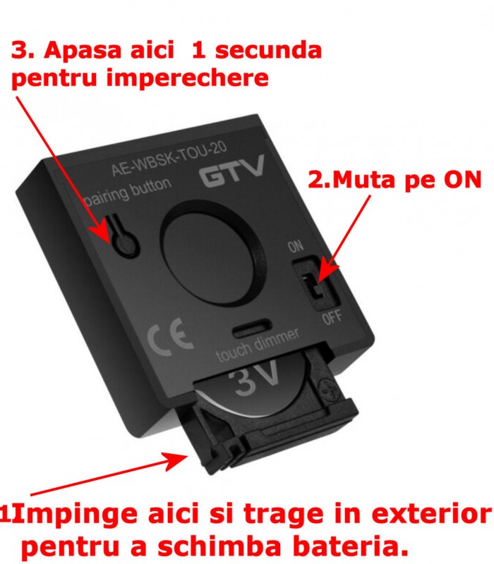 Senzor atingere Banda led KIT SKY wireless