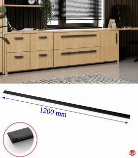 Manere mobila negre lungi TIROS 1200