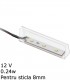 Clips led din plastic pentru polita sticla