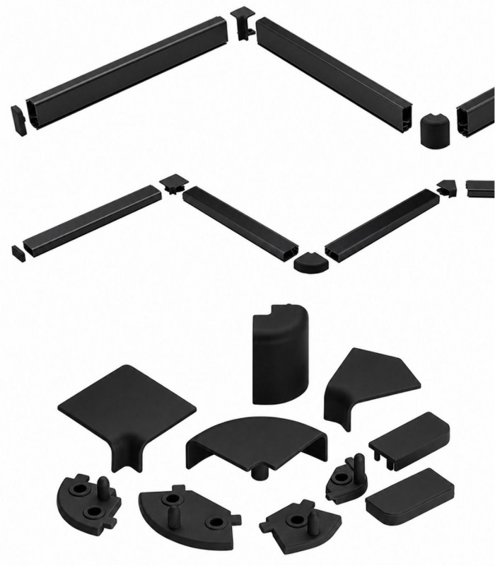 Inaltator blat negru dreptunghiular
