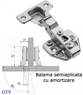 Balamale semiaplicate cu amortizare GTV