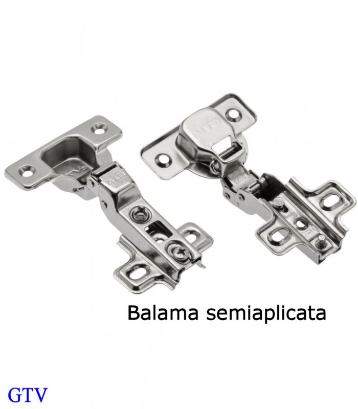 Balamale semiaplicate pentru mobilier