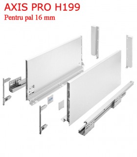 Sertar metalic bucatarie Axispro H199 Alb