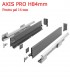 Sertar metalic bucatarie Axispro H84 Antracit