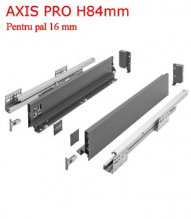 Sertar metalic bucatarie Axispro H84 Antracit