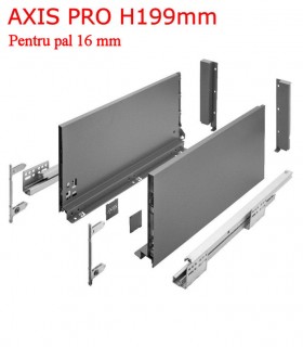 Sertar metalic bucatarie Axispro H199 Antracit