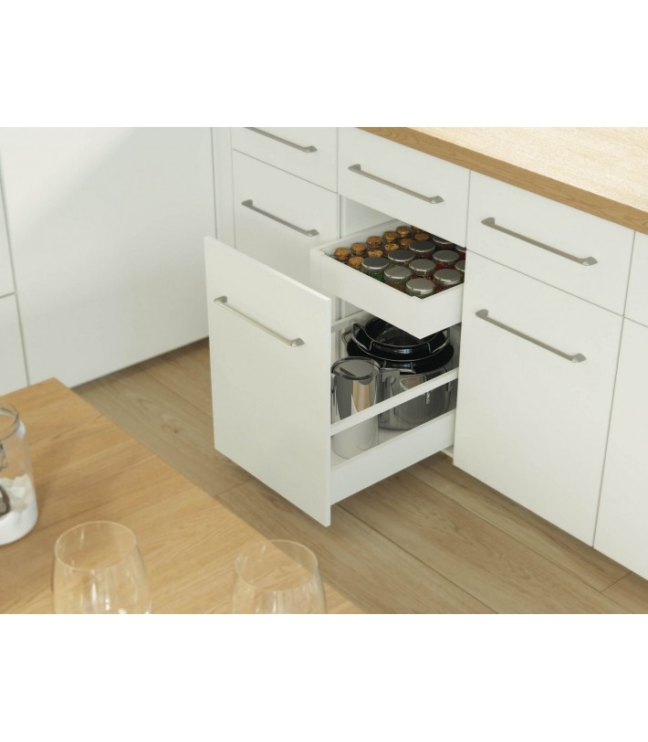 Sertar metalic Axispro H116 Alb pentru pal 18mm